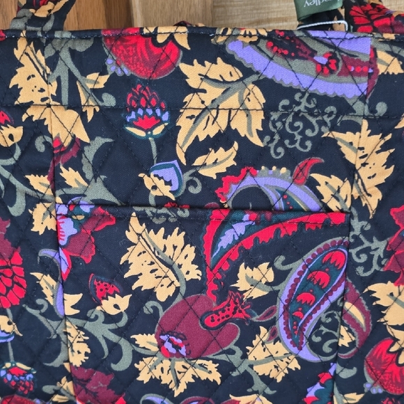 Vera Bradley Small Original Tote in Midnight Garden Paisley Pattern - NWT - Picture 4 of 6